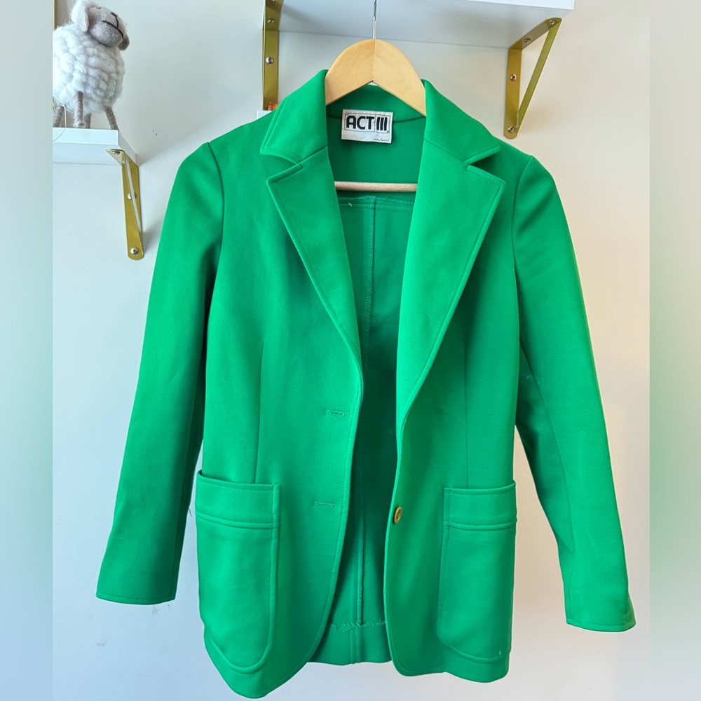 ACT III Women's Green Blazer